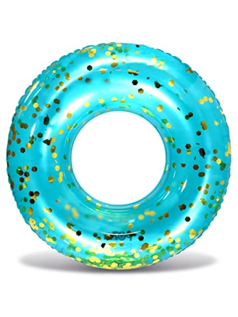 Inflatable Pool Float Tube Ring Sparkly Confetti Kids Adults Beach Lake 36 Inch